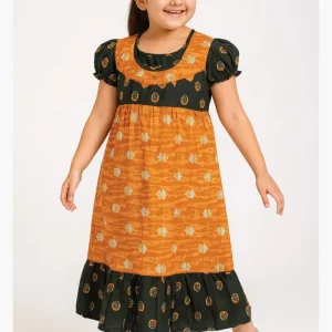 Girls Cotton Nighty Printed 4