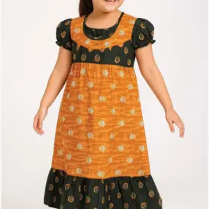 Girls Cotton Nighty Printed 4